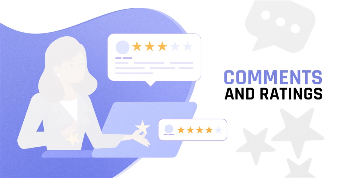 Built-in comments and ratings